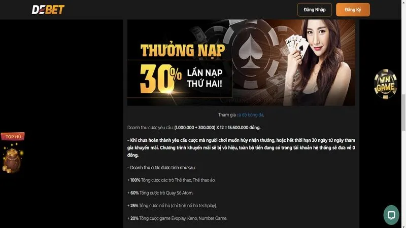 Lưu ý cần nhớ khi tham gia các sự kiện ưu đãi tại Debet Lưu ý cần nhớ khi tham gia các sự kiện ưu đãi tại Debet